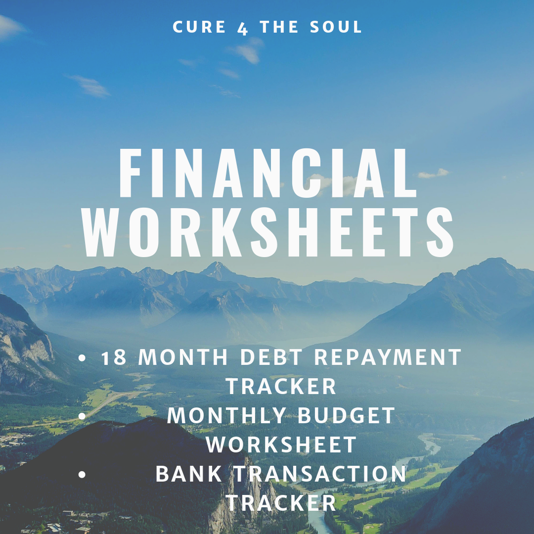 Financial worksheets for budgeting. Free Printable