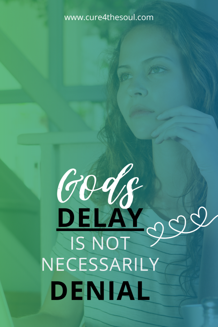 Wait on the Lord and stay the course. Just because it's taking longer than you want, delay is not denial. #delay #patience #wait #god