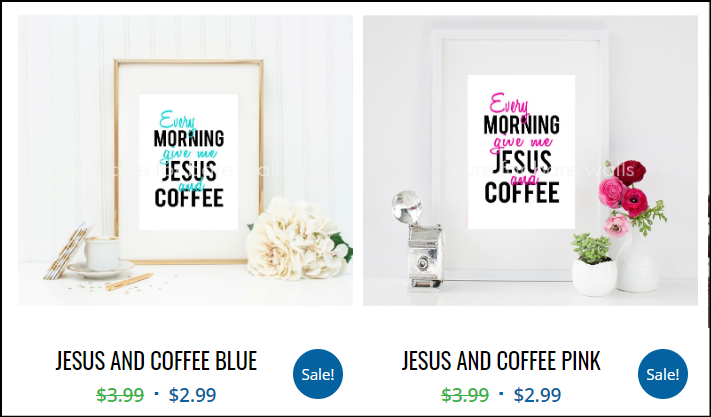 Jesus and Coffee Art Instant printable