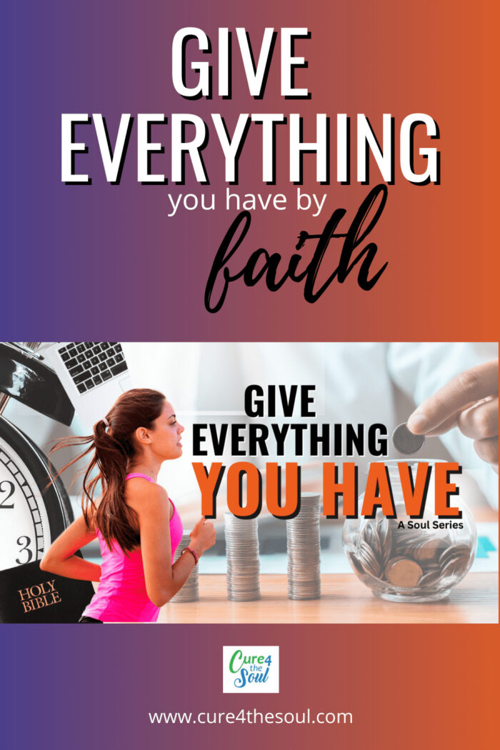 Give everything you have by faith; what does that mean to you? Last week I did a live stream about the poor widow who gave her everything by faith. #motivation #goals #surrender #faith